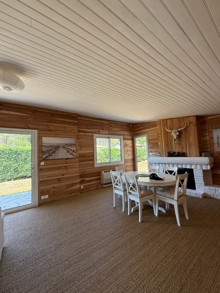 Salon avec vue foret - Maison vacances Biscarrosse Lac avec Jacuzzi